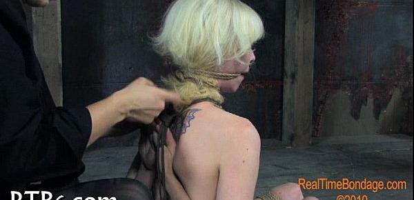  Intense caning for worthless chick